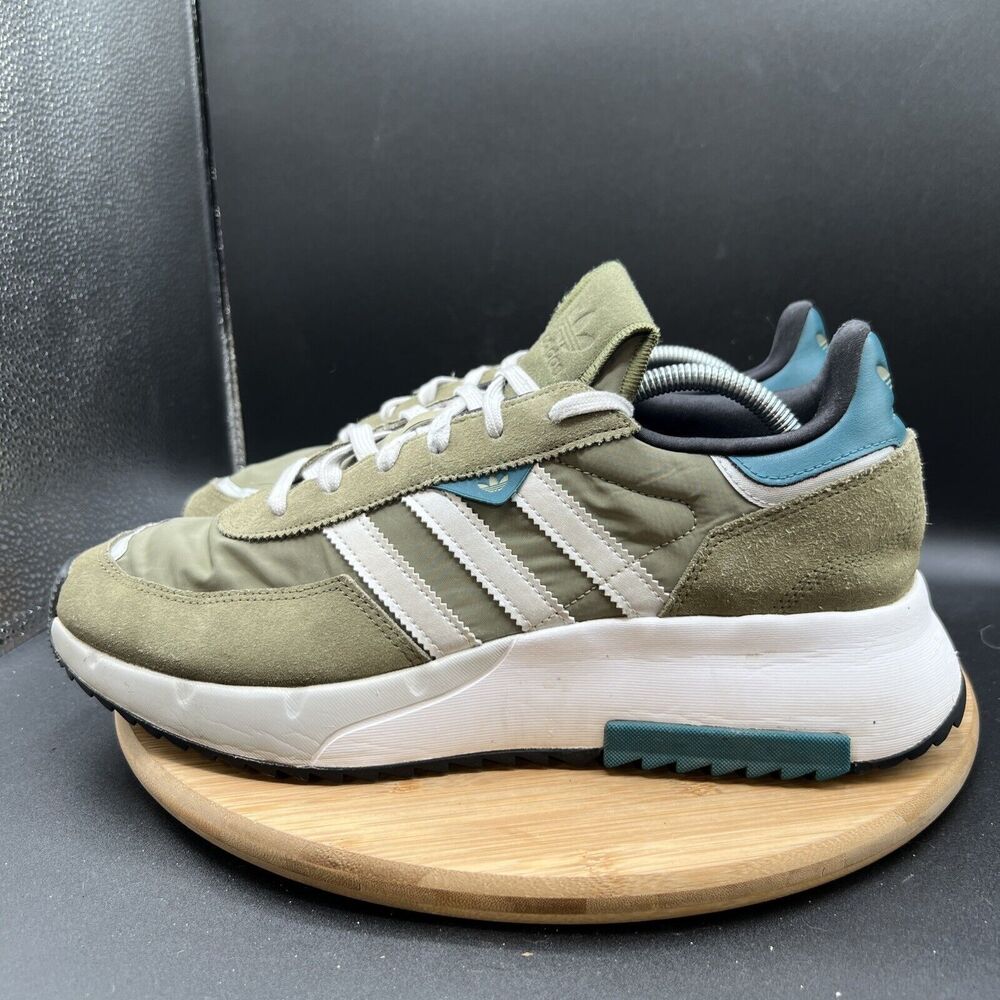 Adidas Men's Size 13 RETROPY F2 Shoes Orbit Green Silver Focus Olive GW0505